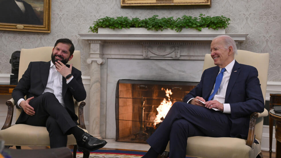 Joe Biden recibe en la Casa Blanca a Boric para hablar sobre la situación en Gaza | EFE