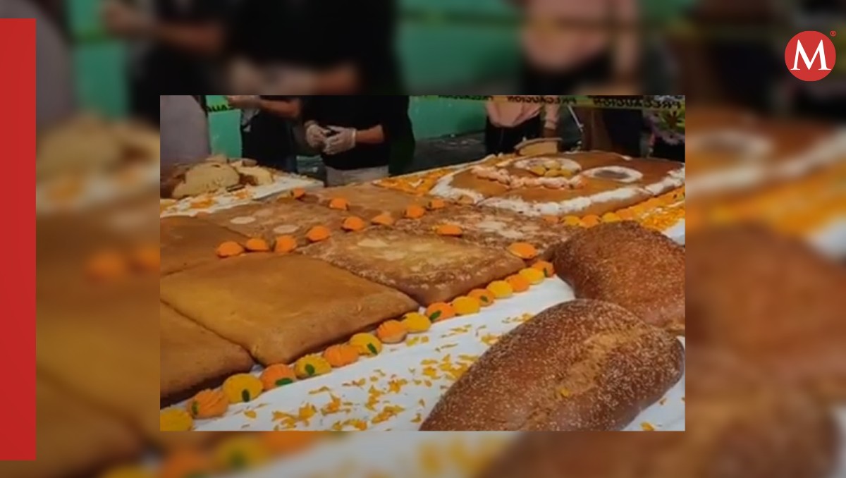 Fueron cinco panaderías del municipio las que brindaron las piezas de pan para elaborarlo (Isabel Zamudio)