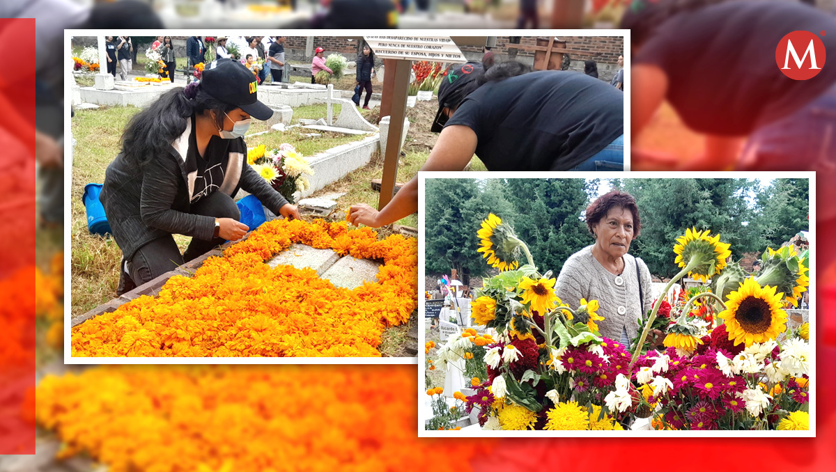 Personas acuden a panteones de Edomex. |  Fotos: (Mellissa L.)