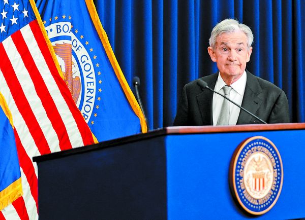 El presidente de la Reserva Federal, en conferencia después del anuncio. KEVIN LAMARQUE/AFP