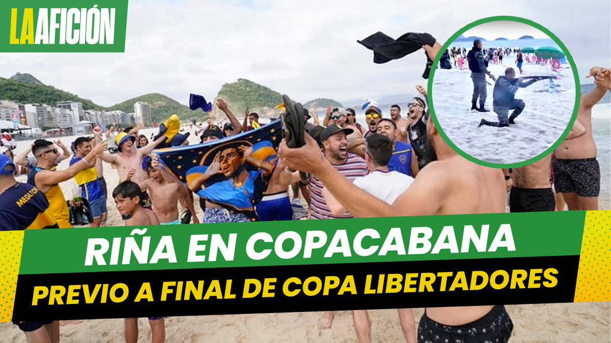 Aficionados de Boca Juniors y Fluminense desatan pelea en playa previo a final de Copa Libertadores