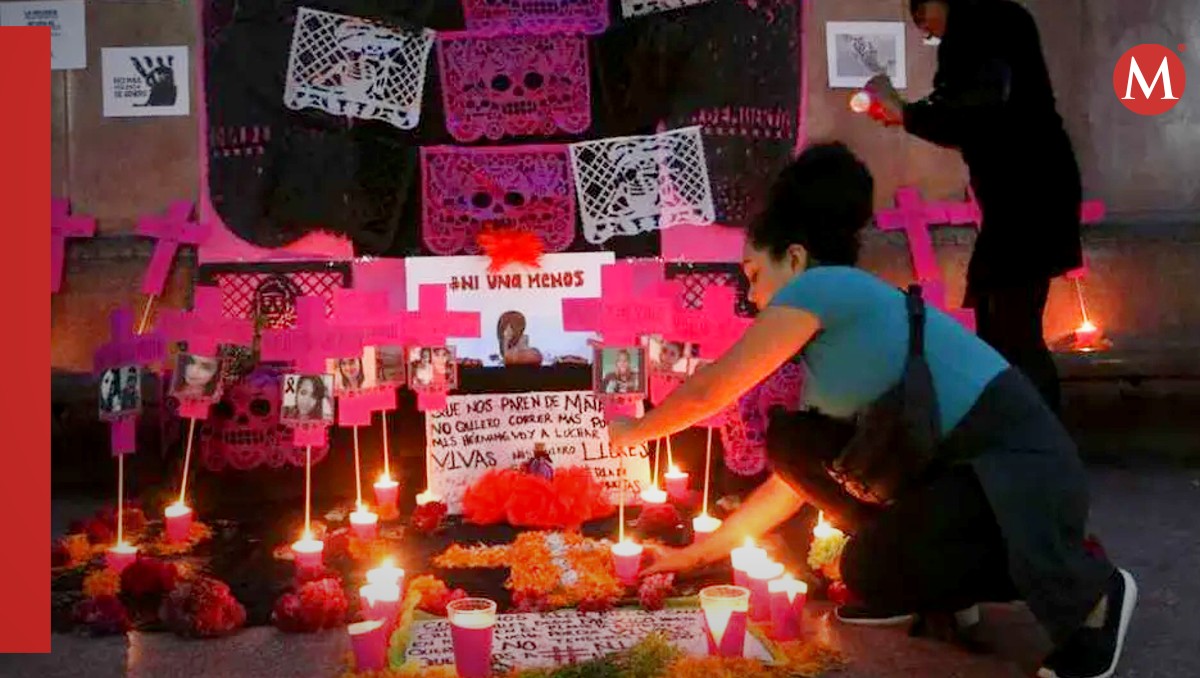 Altar de muertos en el centro de Tampico. (Especial)