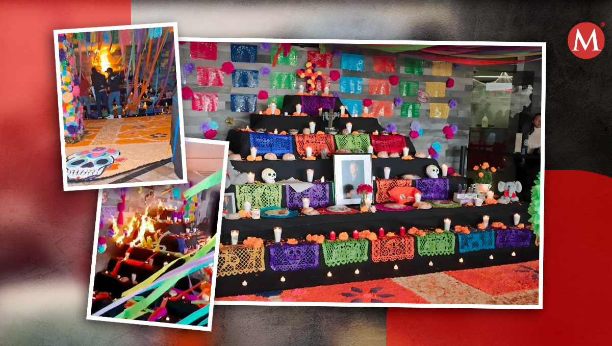 Altar de muertos se incendia en universidad | Diseño
