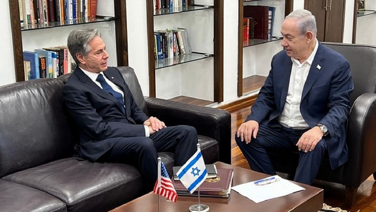 Antony  Blinken, se reúne con el primer ministro israelí Netanyahu| ani_digital/Especial