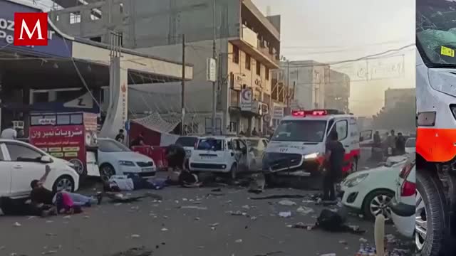 Bombardean ambulancias que salían de hospital en Gaza; hay 13 muertos y 26 heridos