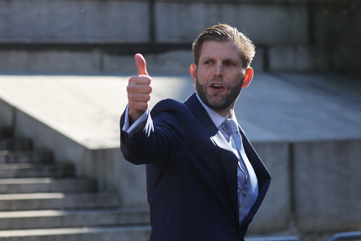 Eric Trump se presentó a declarar por las acusaciones de fraude a la Organización Trump. | AFP