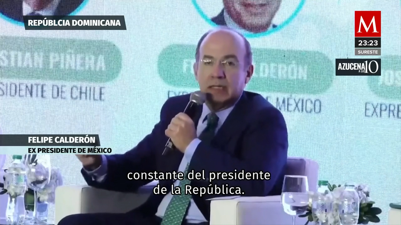 Felipe Calderón denuncia que la democracia en México está a punto de caer
