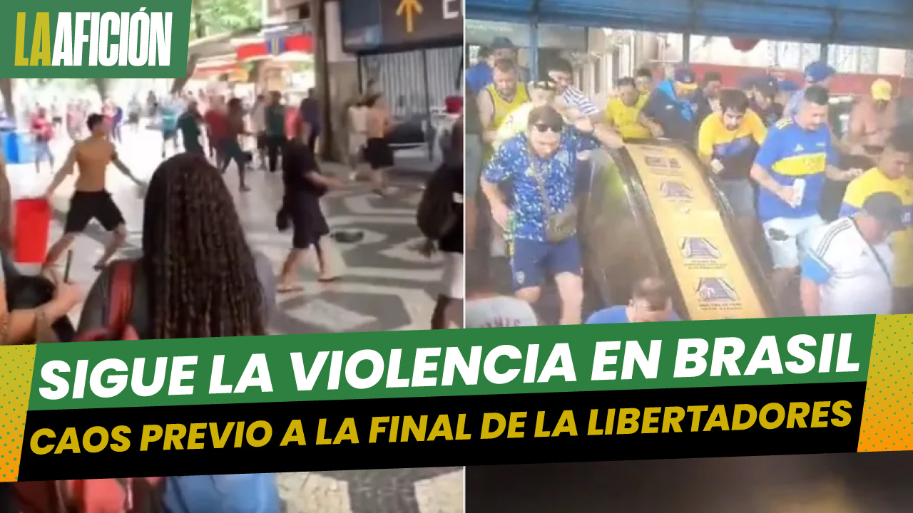 Aficionados de Fluminense agreden a hinchas argentinos previo a final de la Copa Libertadores