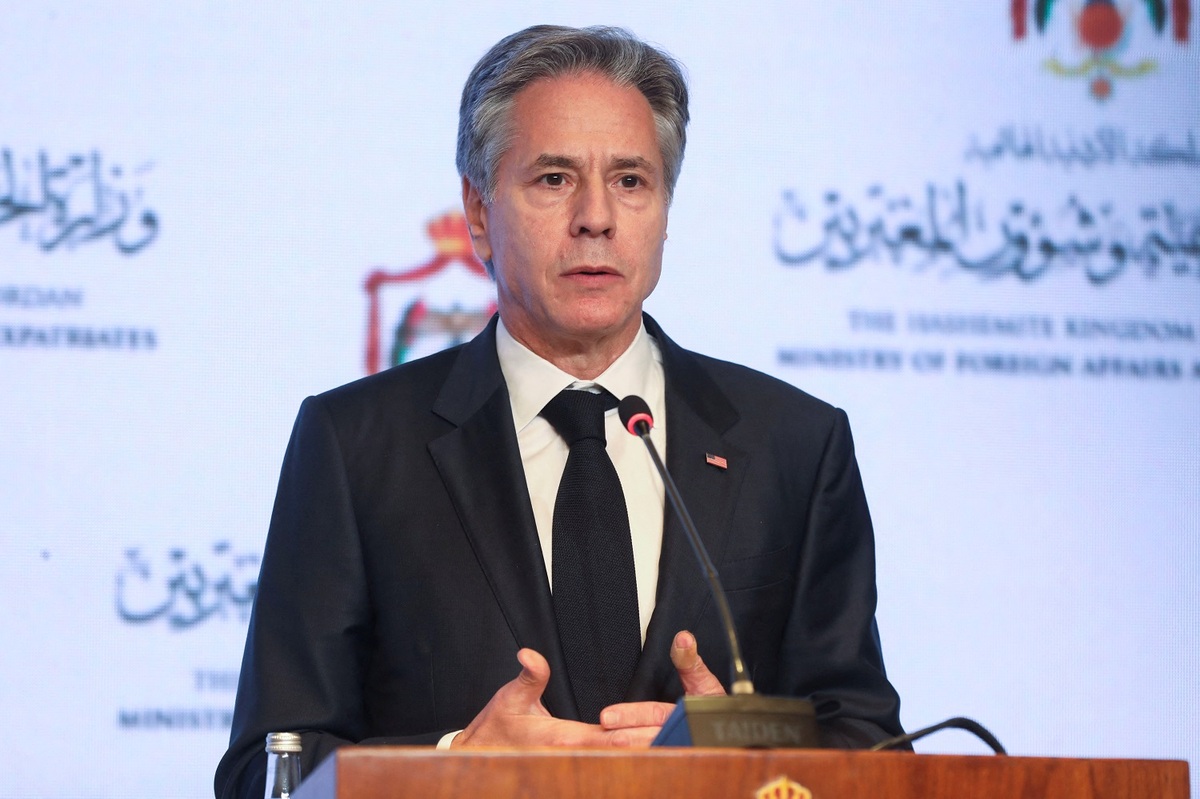 Antony Blinken, secretario de Estado de Estados Unidos, visitó Jordania. | Reuters