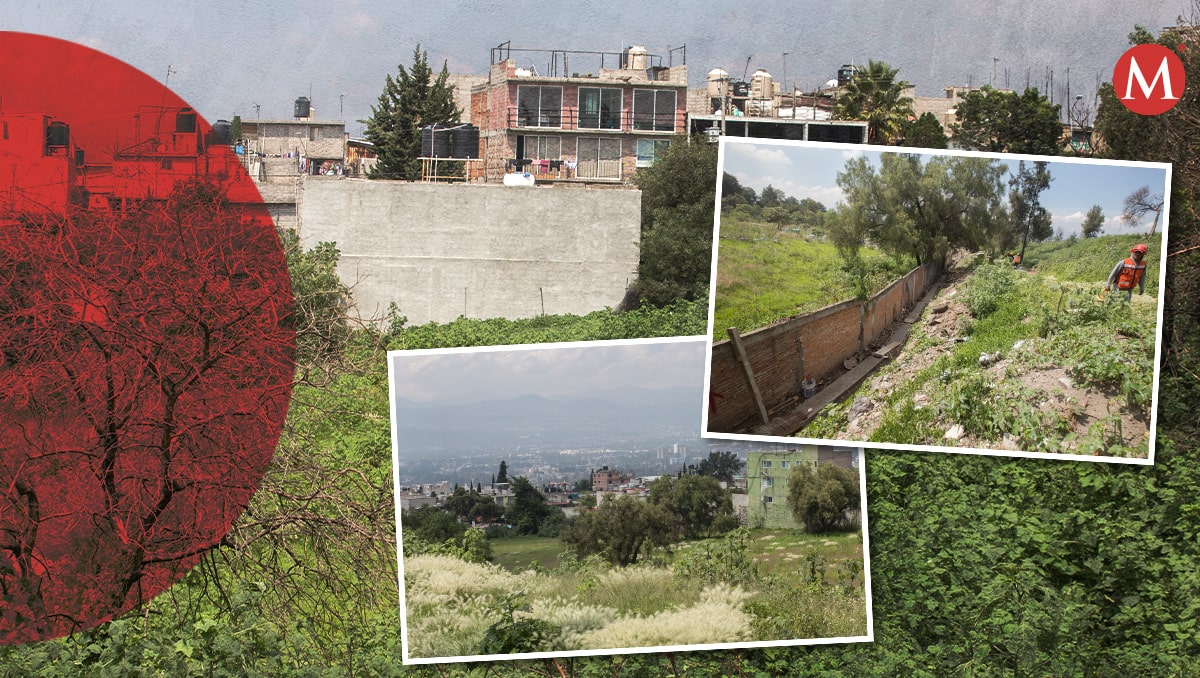 Construyen muro en Cerro de la Estrella. (Especial)