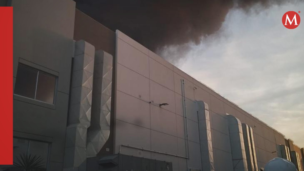 Incendio en Apodaca. Foto: Especial