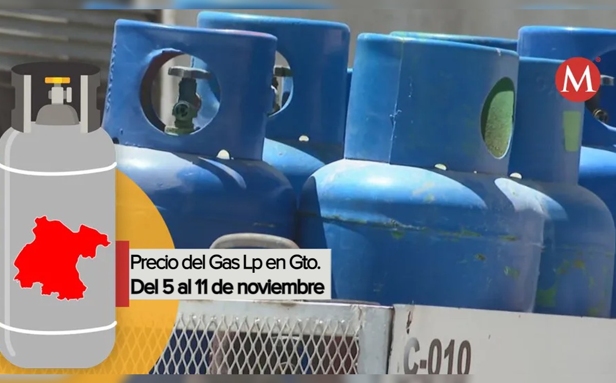 Precio del Gas LP en Guanajuato del 05 al 11 de noviembre