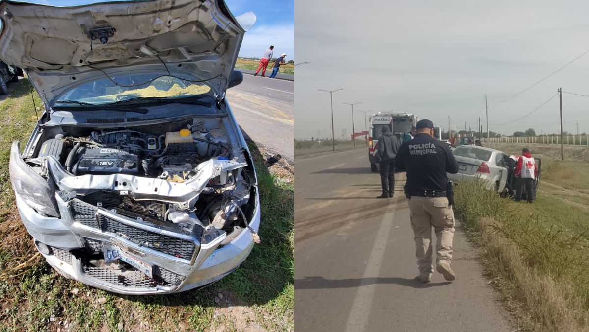 Accidente en entrada de Francisco I Madero, Coahuila. | Especial