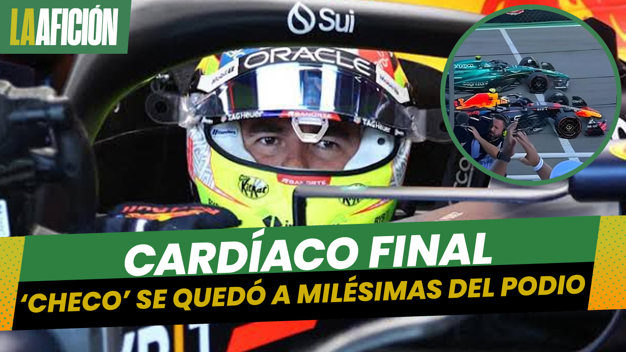 Sergio Pérez ve frustrado su podio en el GP de Brasil por una gran defensa de Fernando Alonso