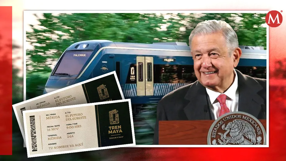 AMLO revela cuándo comienza venta de boletos del Tren Maya y cuánto costarán