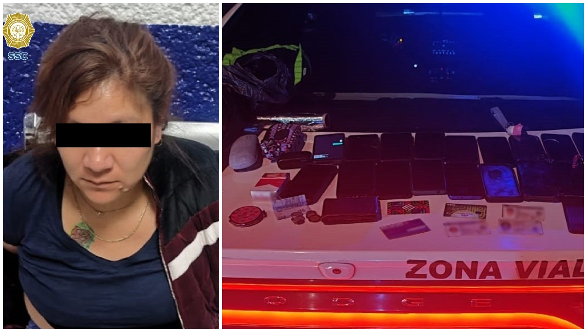 Una mujer fue señalada de asaltar a los asistentes del desfile del Día de Muertos en CdMx. | SSC de CdMx