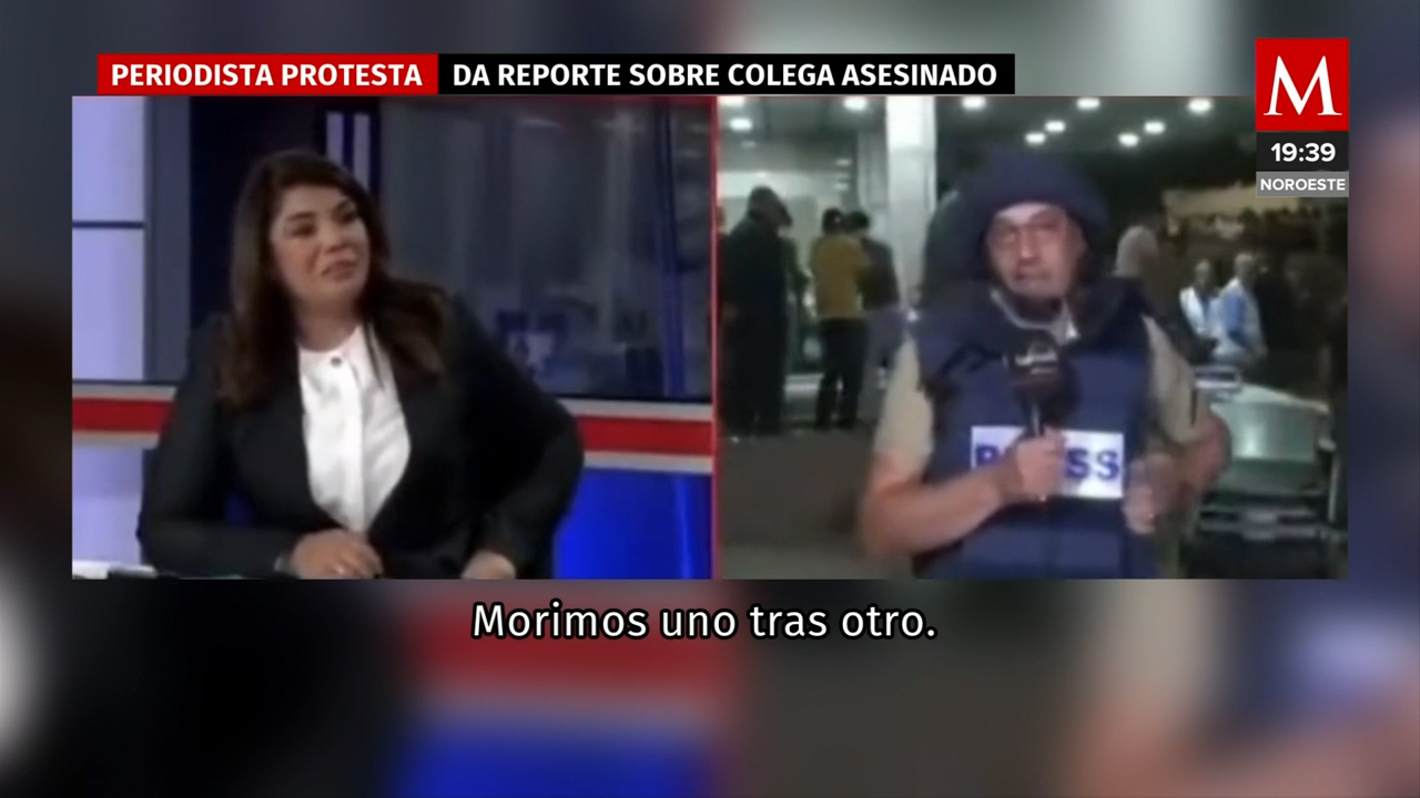 Periodista rompe en llanto por la muerte de su compañero en Gaza