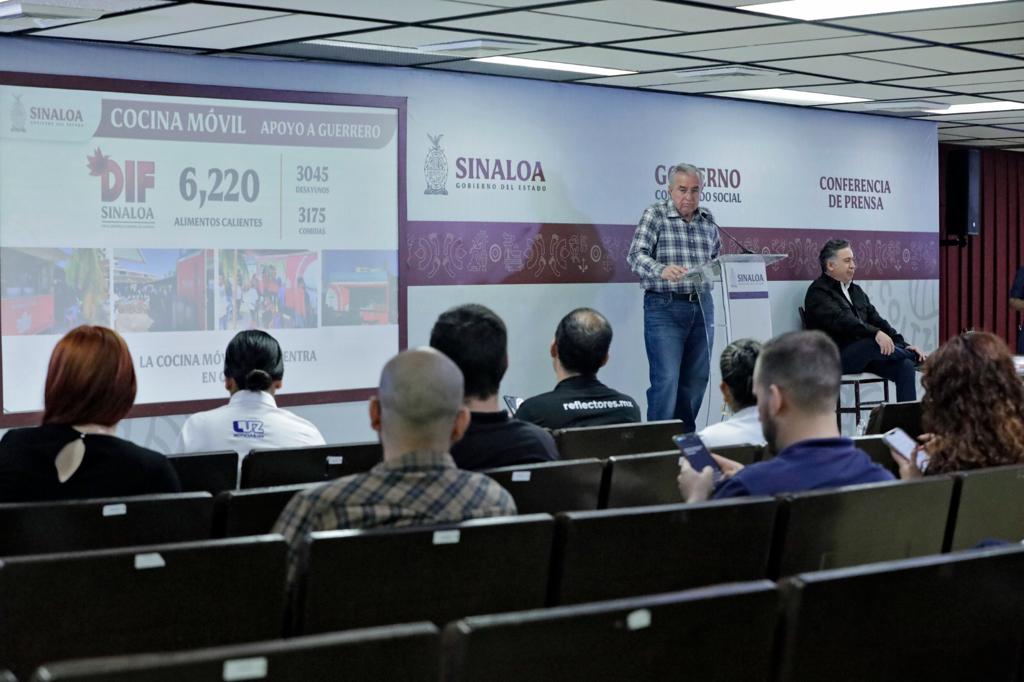 Hemos atendido el llamado nacional para apoyar a Acapulco: Rubén Rocha Moya