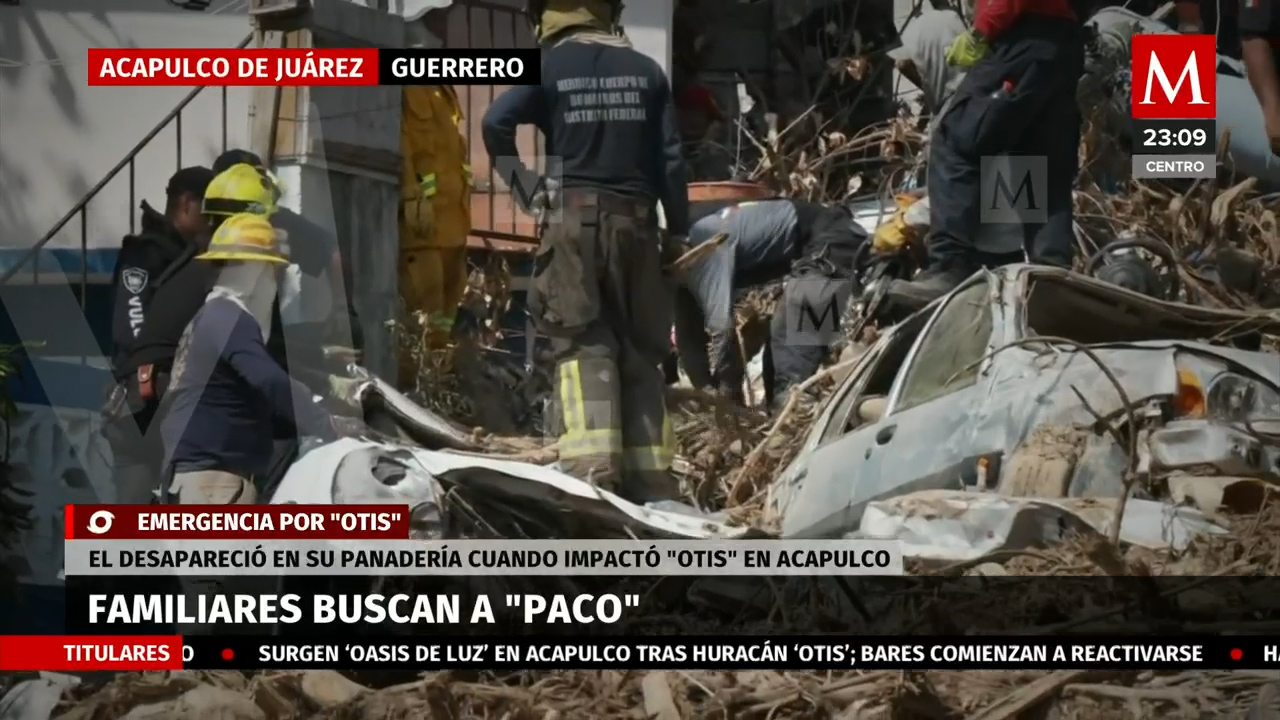 Familiares buscan a 'Paco', panadero desaparecido por el impacto de Otis