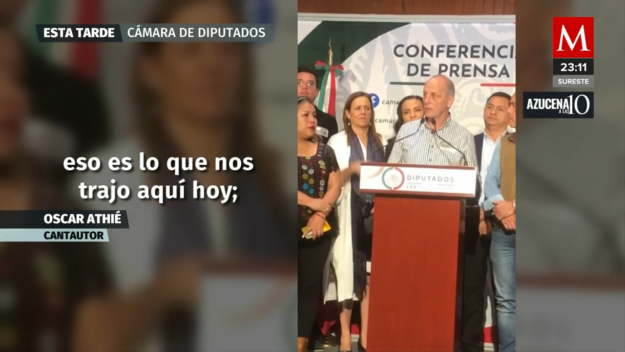 El cantautor Óscar Athié deja en claro que nadie los mandó a protestar