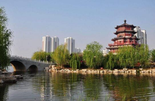 Ciudad de Jining, provincia de Shandong, una de las ciudades hermanas de China con Springfield, Illinois, EE.UU. (Xinhua/Sun Fanyue)