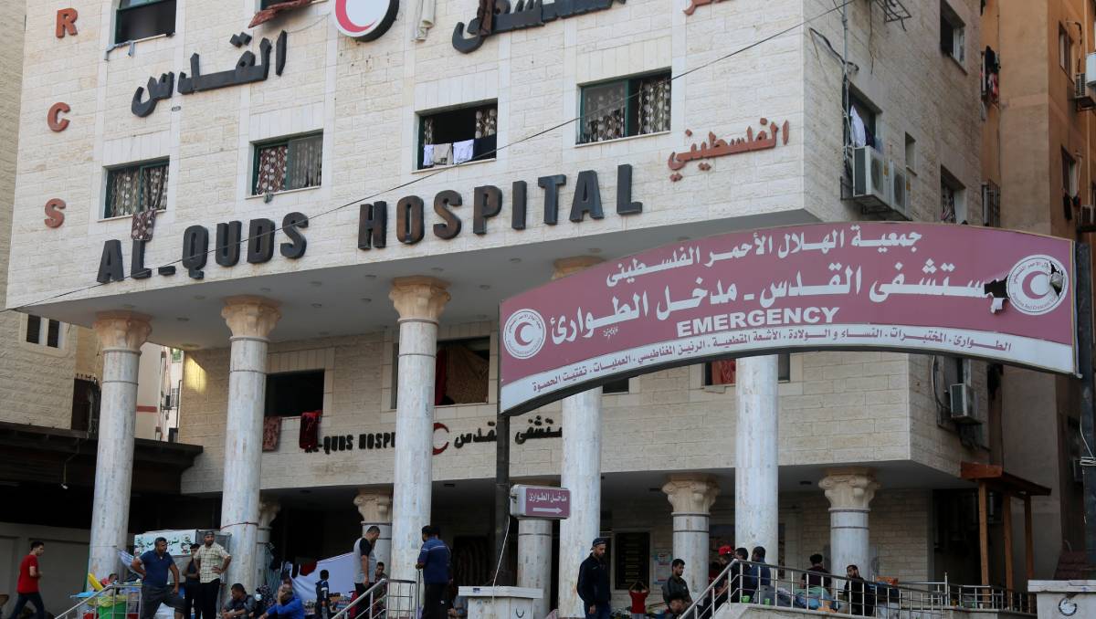 Es hospital Al Quds es de los más importantes en Gaza | AFP