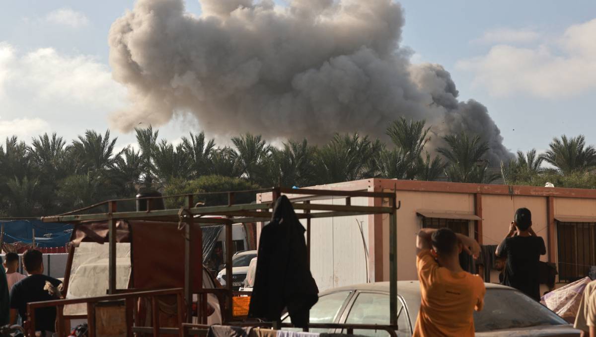 Habitantes de Gaza observan las bombas que lanza Israel | AFP