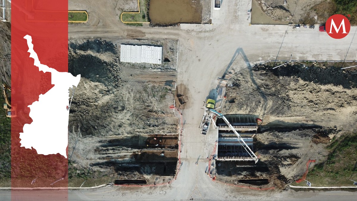Parques industriales en construcción en Altamira, Tamaulipas.
