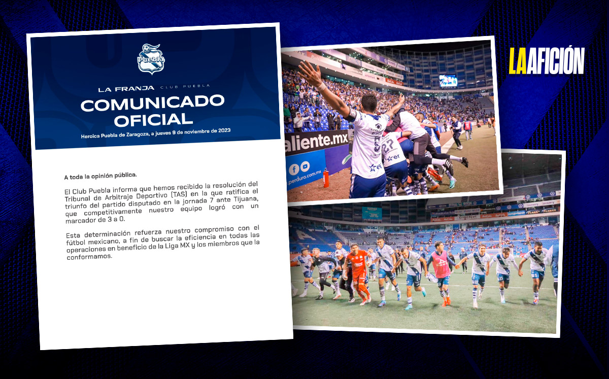 Club Puebla afirma que decisión del TAS refuerza compromiso el futbol | Diseño Milenio