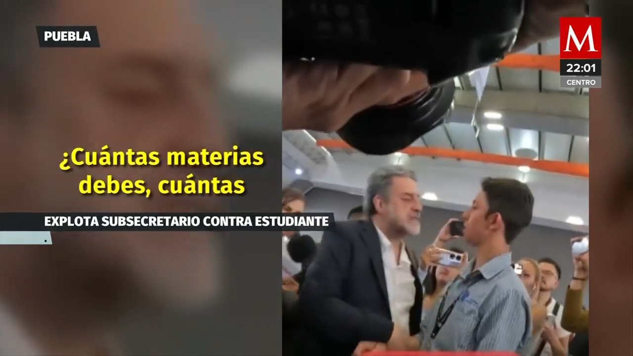 El secretario de educación estalla en contra de un estudiante en Puebla