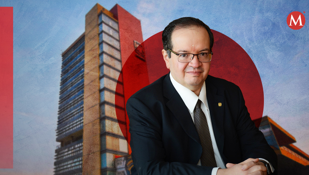 Leonardo Lomelí Vanegas, nuevo rector de la UNAM. | Diseño: Óscar Ávila