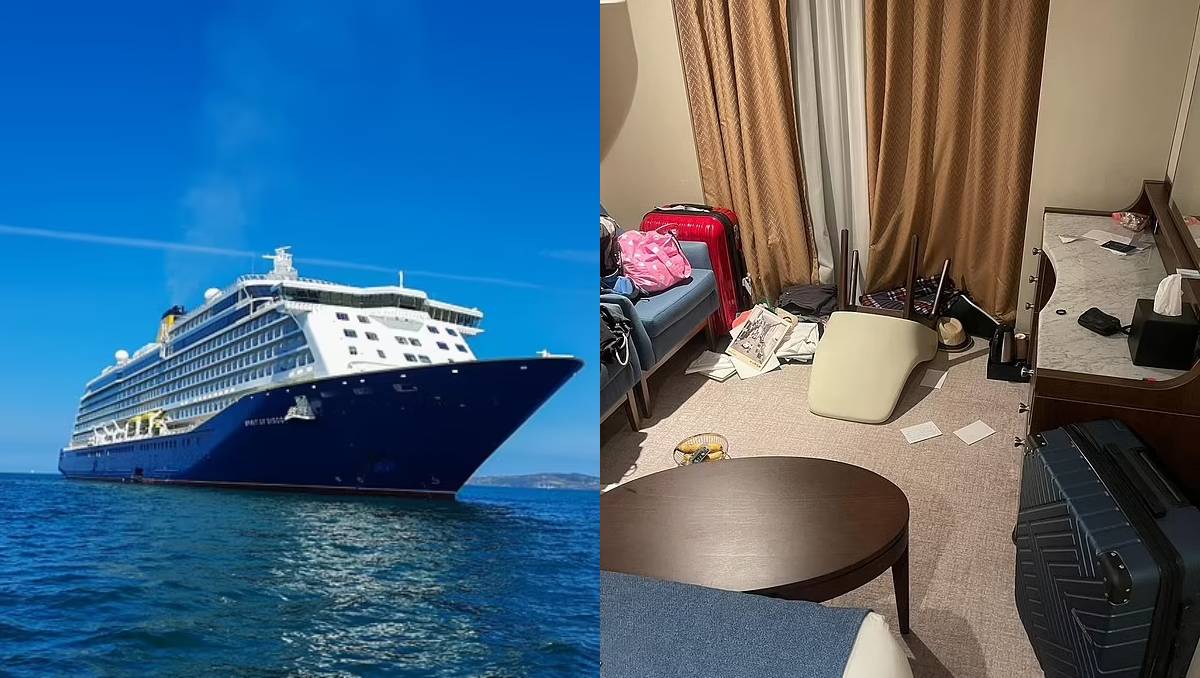 El Spirit of Discovery fue golpeado por una tormenta | Especial
