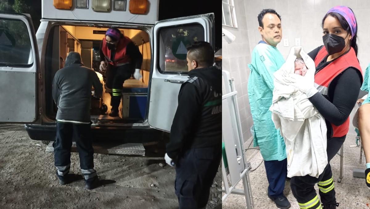 La ambulancia logró llegar al hospital donde el bebé nació. | Especial