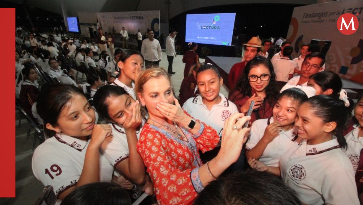 Beatriz Gutiérrez Müller en Tampico. (Yazmín Sánchez)