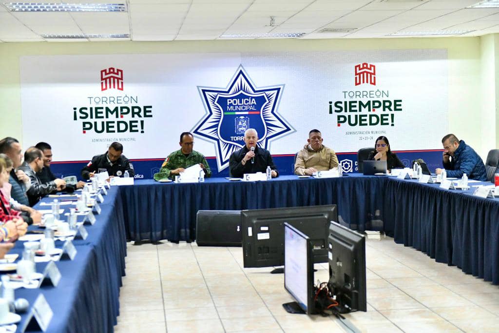 Reunión semanal de seguridad en Torreón. | Especial