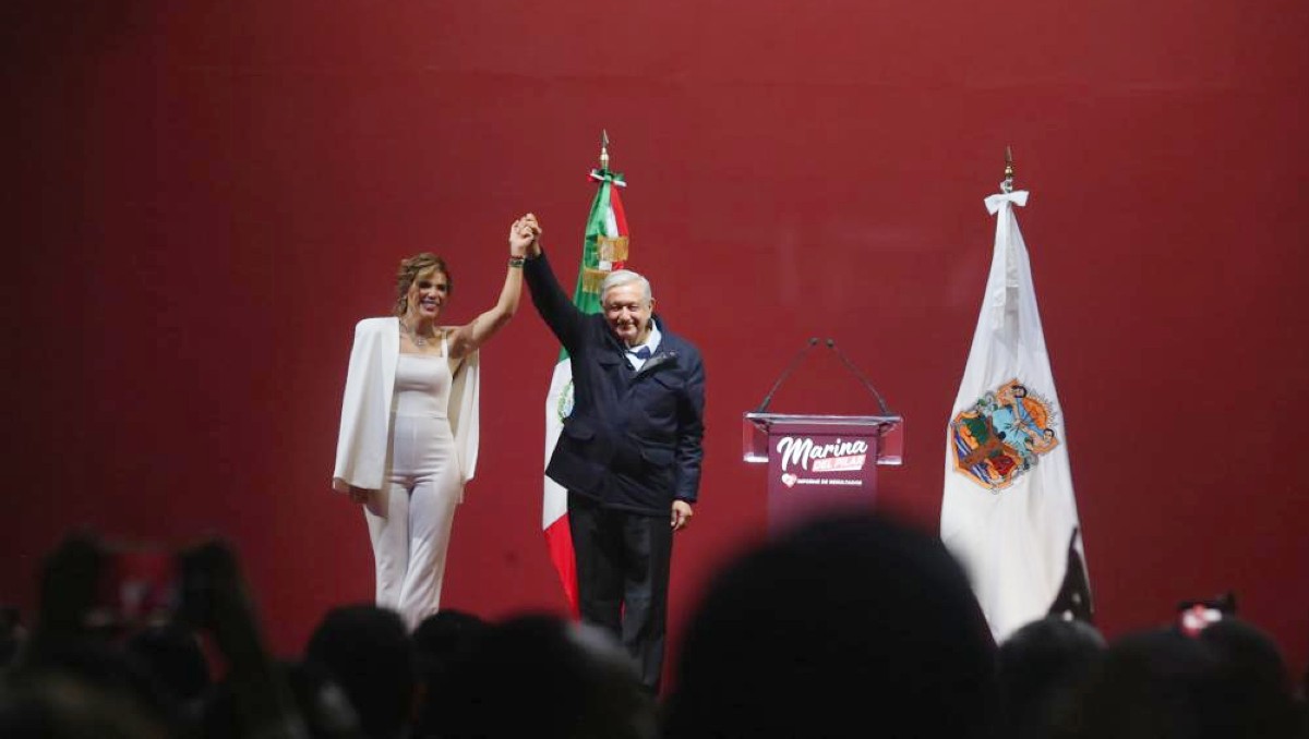 AMLO en informe de Marina del Pilar | Jorge Carballo