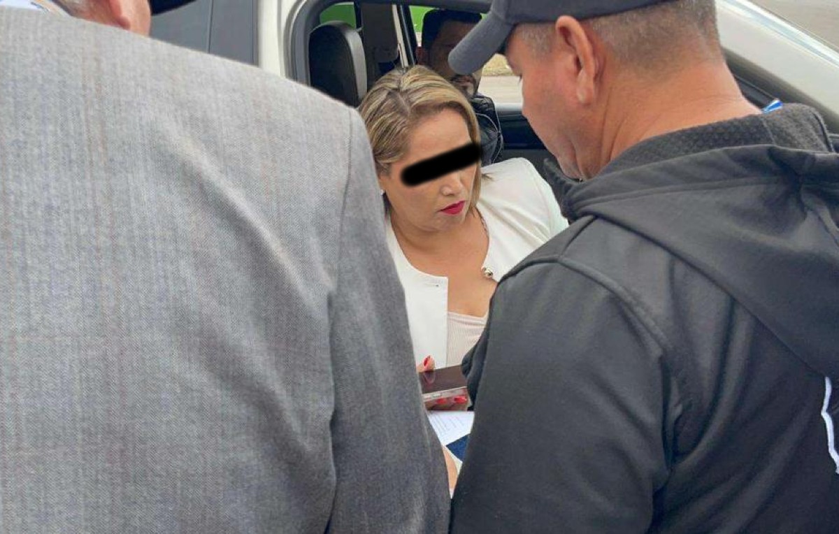 Cynthia Marina Ceballos hoy detenida (Especial)