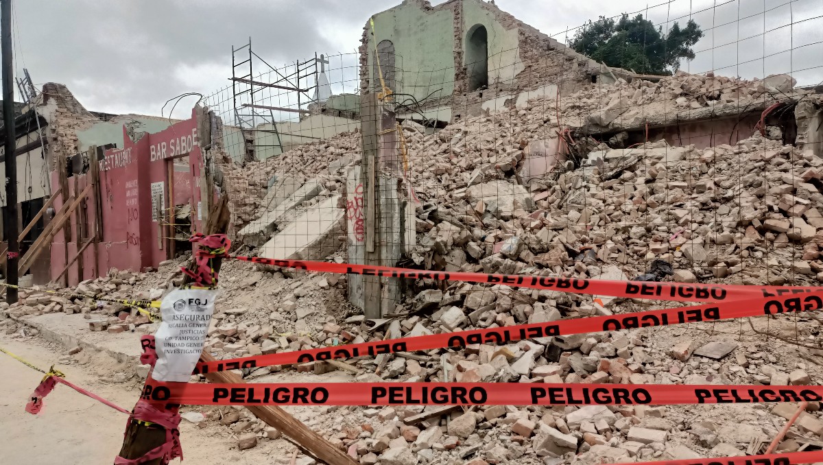 Obras de construcción en Tampico. (Anahy Meza)