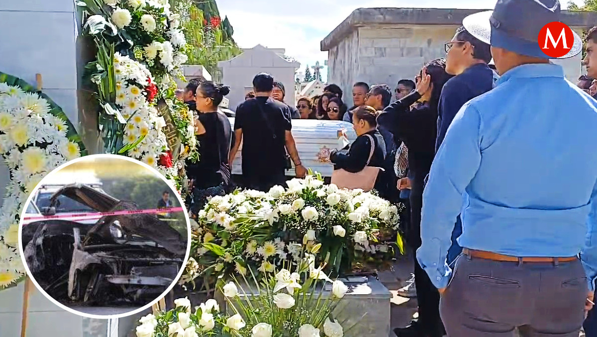Dan último adiós a hermanos que fallecieron calcinados en Vía Atlixcáyotl | Miguel Ceballos
