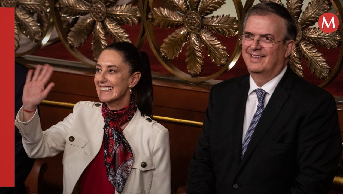 La ex jefa de Gobierno junto al ex canciller en un evento en Palacio Nacional. | Cuartoscuro