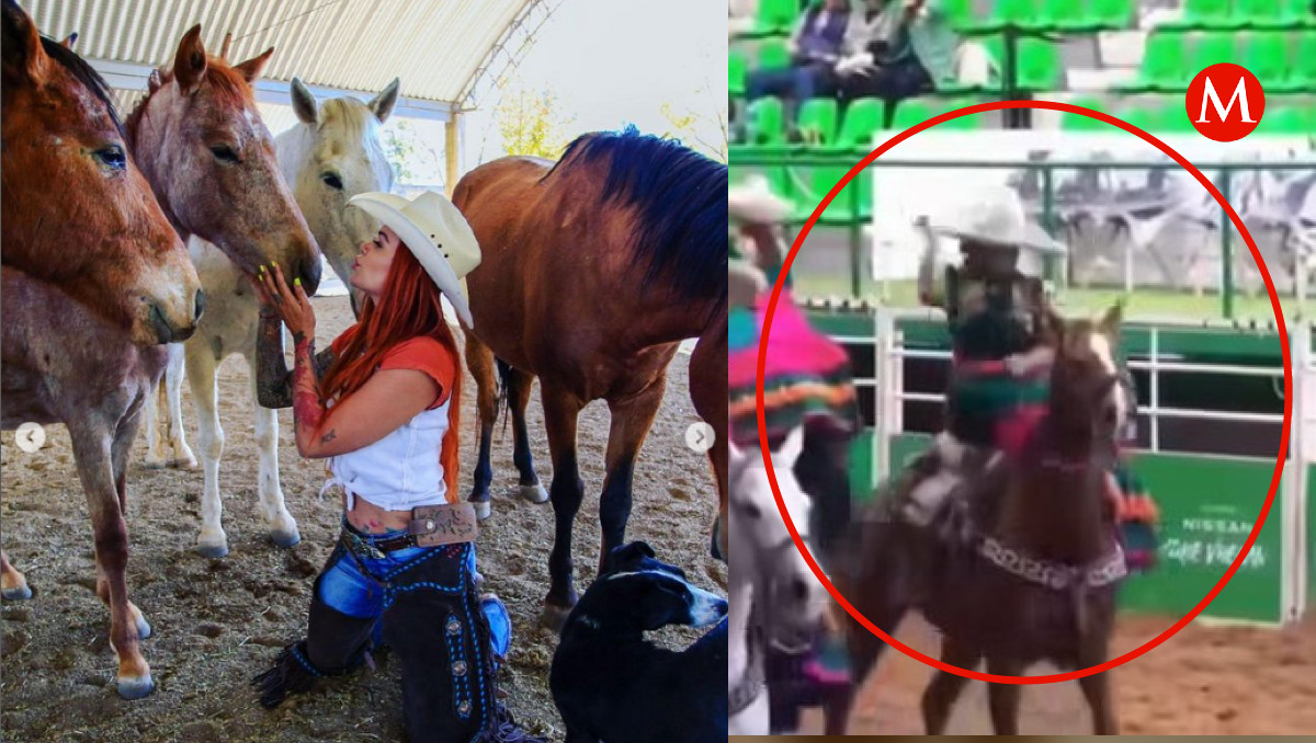 Cuacolandia exhibe a escaramuza por maltrato animal en el Congreso Nacional Charro de SLP  | Andrés Lobato/ Especial
