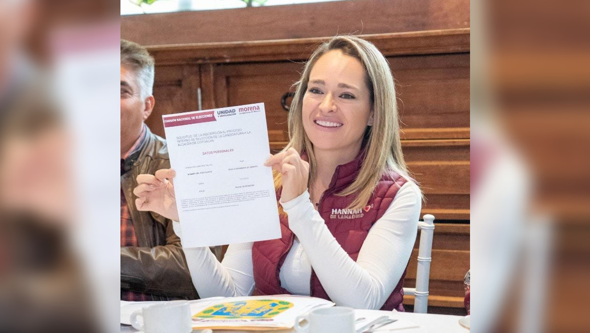 Hannah de Lamadrid realizó su solicitud de inscripción al proceso interno de selección de la candidatura de la alcaldía de Coyoacán. | Especial