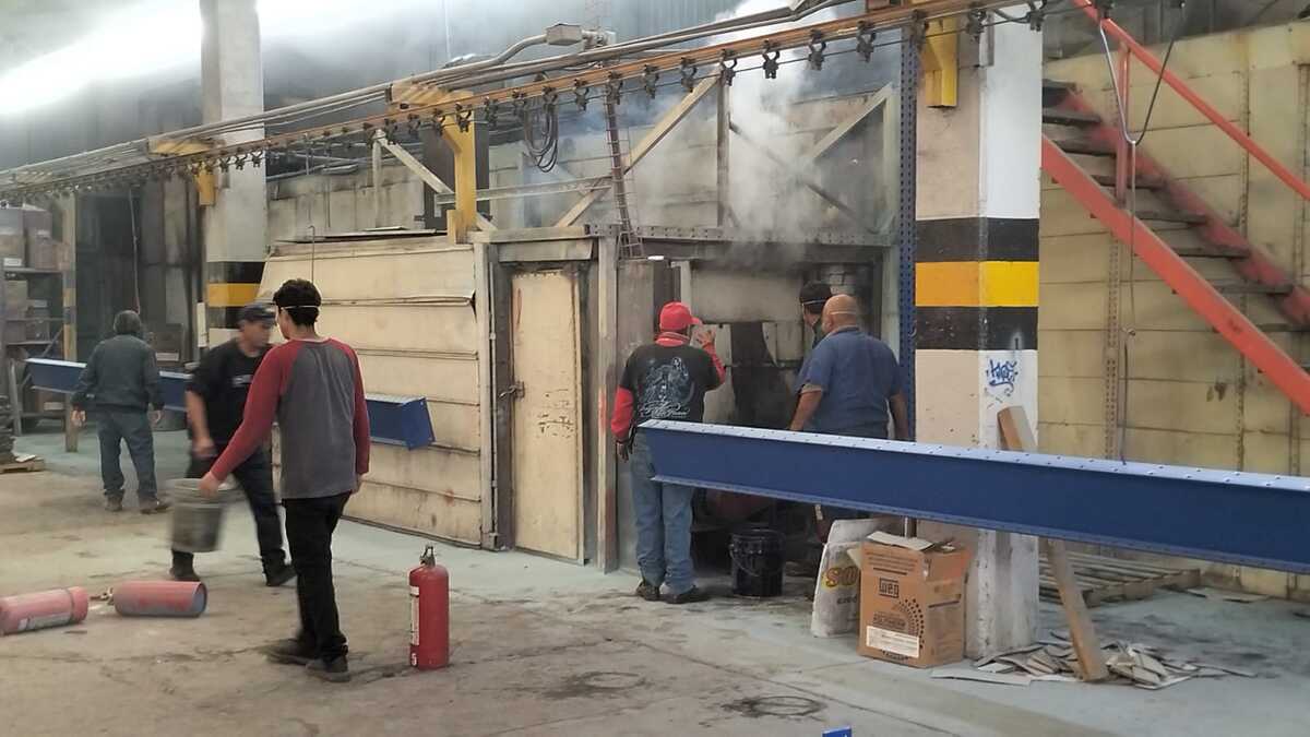 El incidente ocurrió en la empresa Metal Mecánica Necochea. (Especial)