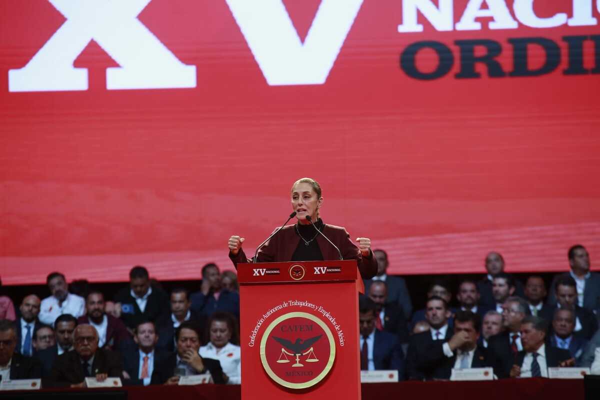 Claudia Sheinbaum asistió al XV Congreso Nacional Ordinario de la Catem. | Foto: Juan Carlos Bautista