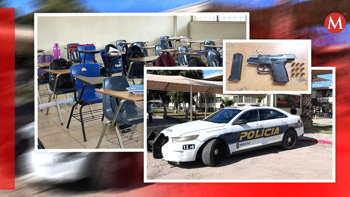 Estudiante entra a escuela con arma cargada en Baja California | Especial