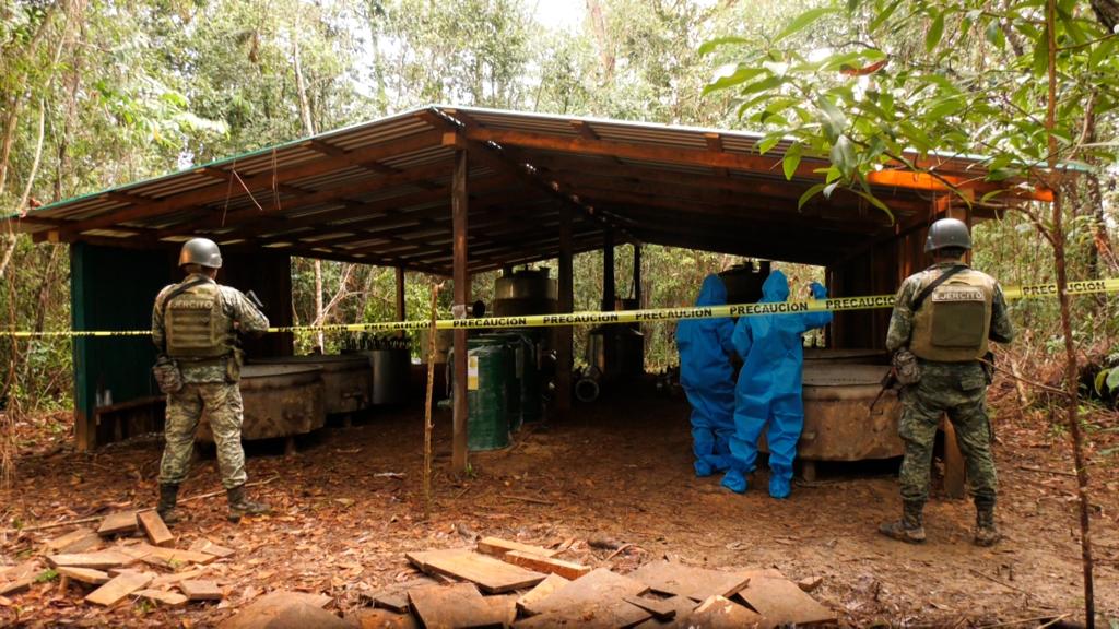 Laboratorio de drogas en Guerrero