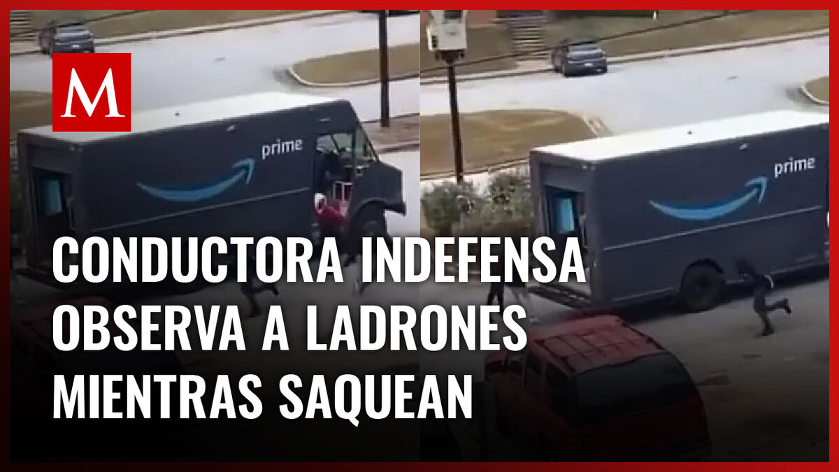 Ladrones saquean un camión de Amazon mientras conductora observa- Grupo ...