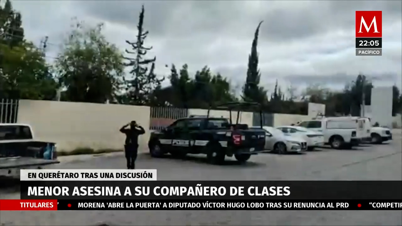 Menor asesina a compañero en primaria de Querétaro