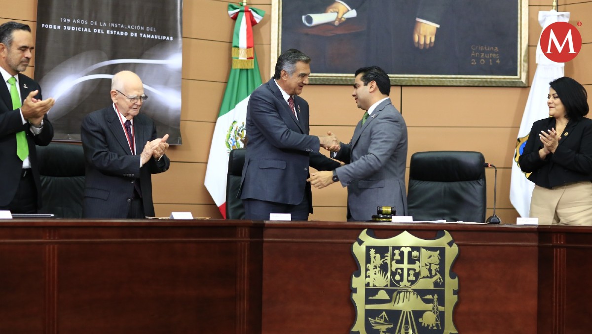 Américo Villarreal acude a aniversario del Poder Judicial de Tamaulipas.