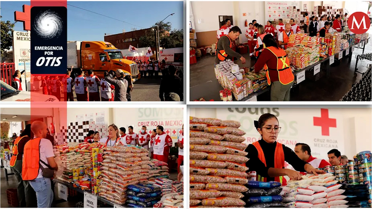 Cruz Roja pide seguir donando para damnificados por 'Otis': "despensas duran siete días"